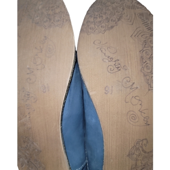 Naughty Monkey Slip Knot Blue Slip-on Leather Oxford Loafers 9.5 - Picture 7 of 9